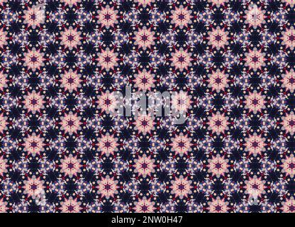 Motivo senza cuciture astratto in stile boho per tessuti, carte e altre superfici. Foto Stock
