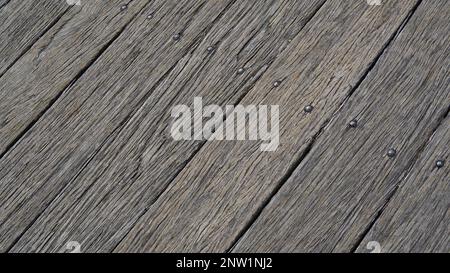 Tavole di legno invecchiate a Sydney Foto Stock