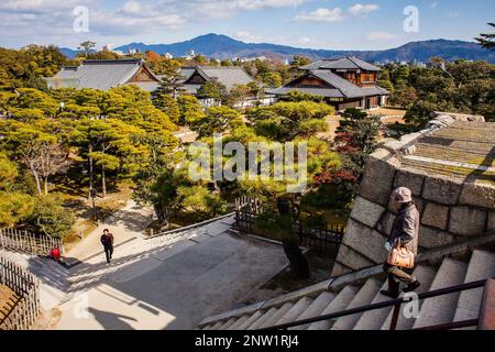 Il castello di Nijo,UNESCO - Sito Patrimonio dell'umanità,Kyoto, Giappone. Foto Stock