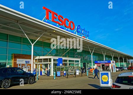 Negozio Tesco Extra. Foto Stock