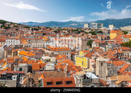 Paesaggio urbano di Spalato, Croazia, Dalmazia. Foto Stock