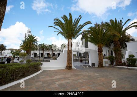 Piazza San Bartolome Lanzarote, Isole Canarie, Spagna Foto Stock