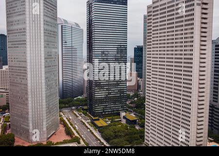 Shinjuku. Grattacieli in Nishi Shinjuku.Tokyo city, Giappone, Asia Foto Stock