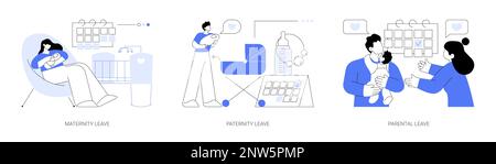 Baby puericultura concetto astratto illustrazioni vettoriali. Illustrazione Vettoriale