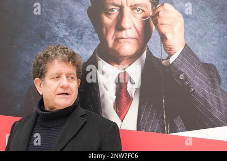 Madrid, Spagna. 28th Feb, 2023. L'attore Pedro Casablanc presenta Don Ramon Maria del Valle-Inclan al teatro spagnolo di Madrid 28 febbraio 2023 Spagna (Foto di Oscar Gonzalez/NurPhoto) Credit: NurPhoto SRL/Alamy Live News Foto Stock