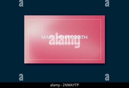 Biglietti da visita Viva magenta. Modello di biglietto da visita, disegno di illustrazione vettoriale. Viva magenta sfondo vettoriale semplice. Colore di tendenza dell'anno 2023 Illustrazione Vettoriale