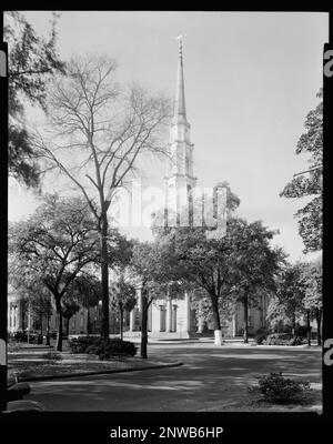 Chiesa presbiteriana indipendente, Savannah, Contea di Chatham, Georgia. Carnegie Survey of the Architecture of the South. Stati Uniti, Georgia, Contea di Chatham, Savannah, Chiese, Campanili, torri. Foto Stock