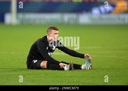 Utrecht, Paesi Bassi, 28 febbraio 2023, UTRECHT - Luuk Ammiraal di Spakenburg durante i quarti di finale della partita della Toto KNVB Cup tra FC Utrecht e sv Spakenburg (Am) allo stadio Galgenwaard il 28 febbraio 2023 a Utrecht, Paesi Bassi. ANP GERRIT VAN KOLOLEN Foto Stock