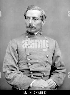 P. G. T. Beauregard, Pierre Gustave Toutant-Beauregard (1818 - 1893) ufficiale generale confederato che ha iniziato la guerra civile americana conducendo l'attacco a Fort Sumter il 12 aprile 1861. Foto Stock