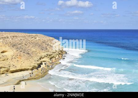 Agebah spiaggia in Marsa Matrouh Egitto Foto Stock