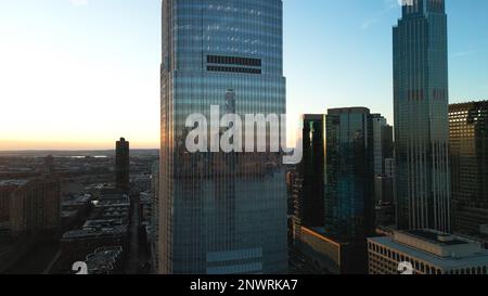 Jersey City con Goldman Sachs Building - vista aerea Foto Stock