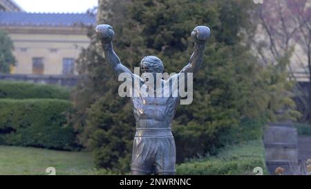 Statua rocciosa a Filadelfia - FILADELFIA, USA - 16 FEBBRAIO 2023 Foto Stock