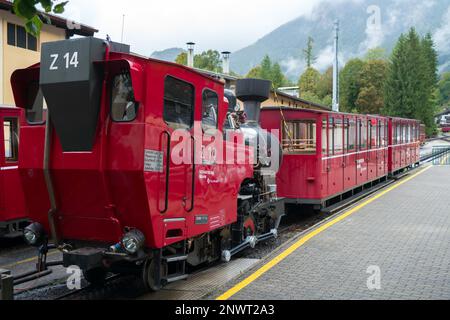 Il Schafbergbahn Cog Railway in St Wolfgang Foto Stock