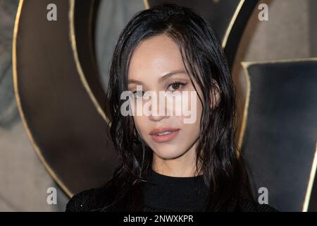 Kiko Mizuhara partecipa alla fiera Saint Laurent Womenswear Autunno Inverno 2023-2024 come parte della settimana della moda di Parigi a Parigi, in Francia, il 28 febbraio 2023. Foto di Aurore Marechal/ABACAPRESS.COM Foto Stock