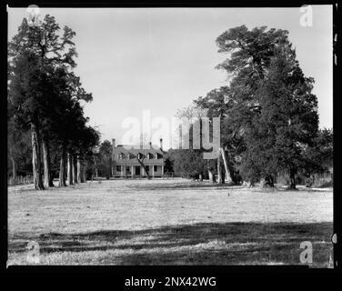 The Mansion, Bowling Green, Caroline County, Virginia. Carnegie Survey of the Architecture of the South. Stati Uniti Virginia Caroline County Bowling Green, Estates. Foto Stock