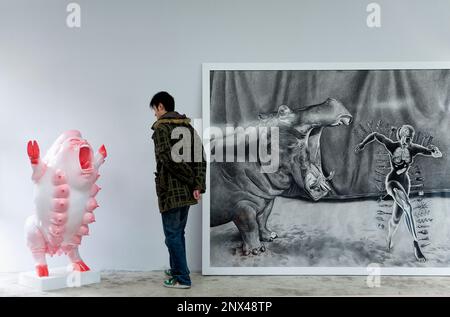 Mook gallery. Nº4 Jiuxianqiao road, in 798 Dashanzi Art District, Pechino, Cina Foto Stock