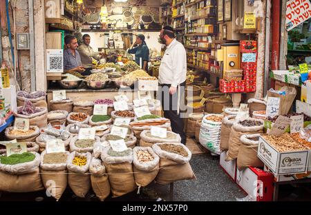 Mahane Yehuda Market, Gerusalemme, Israele. Foto Stock