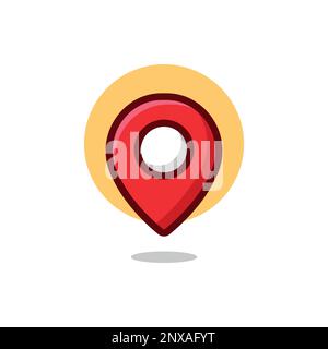 Icona del vettore di posizione . Illustrazione Vettoriale