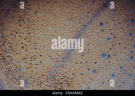 Fondo vuoto bruciato pentola, latte bruciato, inpulito macchiato pentola o pentola bruciato dalla cottura Foto Stock