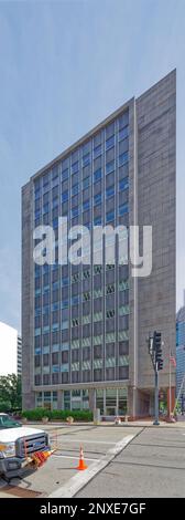 Pittsburgh Downtown: Gateway District punto di riferimento Bell Telephone edificio è ora 201 Stanwix Street Place, appartamenti a uso misto e la scuola. Foto Stock