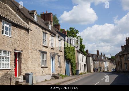 Case sul West End a Witney, Oxfordshire nel Regno Unito Foto Stock