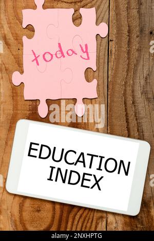 Indice di formazione per la visualizzazione concettuale. Concetto di Internet che mira a soddisfare le esigenze di apprendimento di tutti i bambini adulti giovani Foto Stock