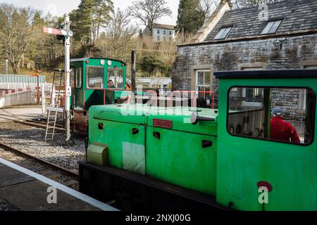 South Tynedale a scartamento ridotto Heritage Railway Alston Cumbria Foto Stock