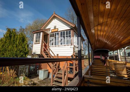 South Tynedale a scartamento ridotto Heritage Railway Alston Cumbria Foto Stock