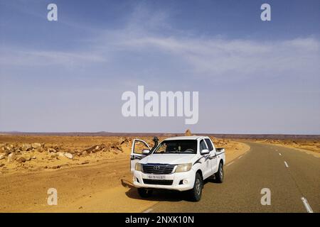 Mauritania, dintorni di Tidjikja, sulla strada Foto Stock