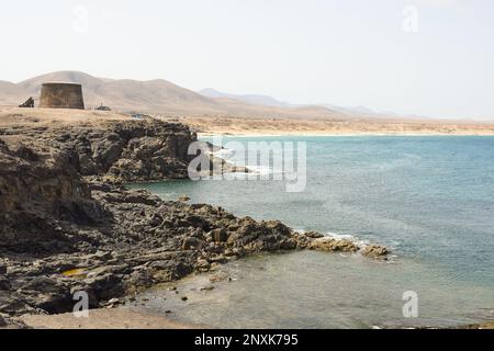 El Tostón Castello di El Cotillo, Fuerteventura Foto Stock