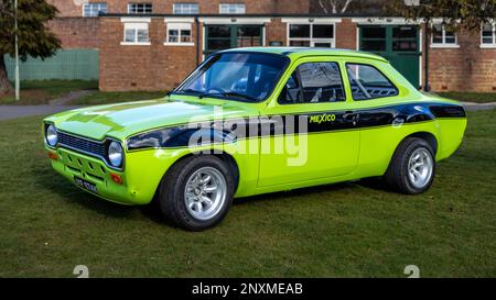 1972 Ford Escort Mexico ‘JYP974K’ in mostra all’assemblea Ford tenutasi presso il Bicester Heritage Centre il 26th febbraio 2023 Foto Stock