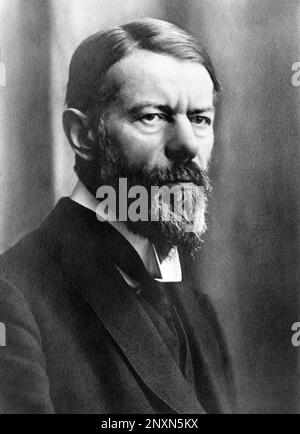 Max Weber nel 1918. Weber (1864-1920) è stato un sociologo e storico tedesco, ed è comunemente citato come uno dei principali architetti delle scienze sociali moderne. Foto Stock