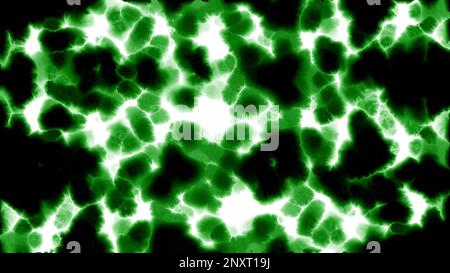 Sfondo arancione e verde. Motion.Bright bruciare i colori con fuoco su uno sfondo nero in 3D. Riprese in 4K di alta qualità Foto Stock