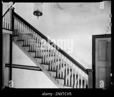 The Mansion, Bowling Green, Caroline County, Virginia. Carnegie Survey of the Architecture of the South. Stati Uniti Virginia Caroline County Bowling Green, scale, interni. Foto Stock