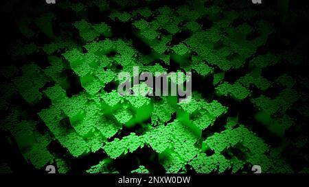 Disegno sismico astratto con superficie mobile. Design. Concetto di gioco digitale retrò Foto Stock