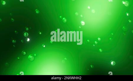 Effetto di pioggia caduta su uno sfondo colorato sogno. Movimento. Gocce d'acqua o bolle che si collegano su sfondo sfocato Foto Stock