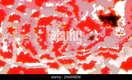 Macchie sfavillanti astratte che assomiglia a nuvole irreali. Movimento. Offuscata contrasto 3D nubi connesse Foto Stock