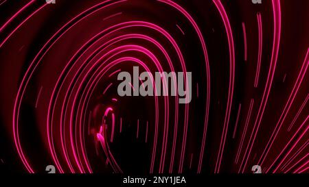 Sfondo rosa e verde brillante. Design. Luce brillante su uno sfondo dai colori intensi realizzato in formato 3D. Riprese in 4K di alta qualità Foto Stock