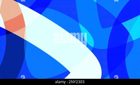 Astrazione leggera con forme geometriche trasparenti. Motion.Geometric figure in astrazione su uno sfondo scuro. Riprese in 4K di alta qualità Foto Stock