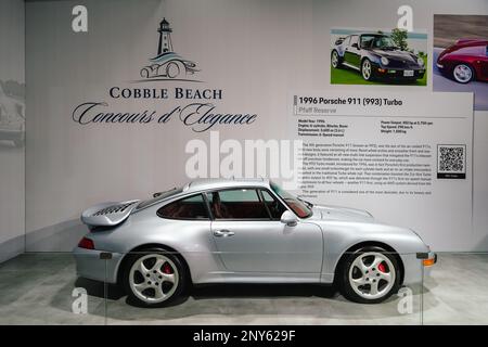 1996 porsche 911 993 turbo in argento Foto Stock