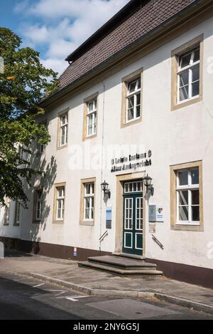 Old District Court, Lubecke, Minden-Lubecke, Minden, East Westfalia-Lippe, Renania settentrionale-Vestfalia, Germania Foto Stock