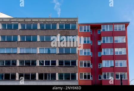 Edifici residenziali vuoti a Berlino Schoeneberg, Berlino, Germania Foto Stock