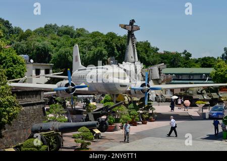 Aereo, Museo di Storia militare, Dien Bien Phu, Hanoi, Vietnam Foto Stock