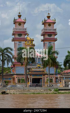 Tempio, Cao dai, SA Dec, Delta del Mekong, Vietnam Foto Stock