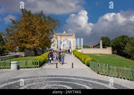 Canakkale, Turchia, 26 settembre 2021: Questo martirio è stato costruito nella memoria del 57th Reggimento dando migliaia di martiri e feriti nel Canakkal Foto Stock