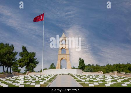 Canakkale, Turchia, 26 settembre 2021: Questo martirio è stato costruito nella memoria del 57th Reggimento dando migliaia di martiri e feriti nel Canakkal Foto Stock