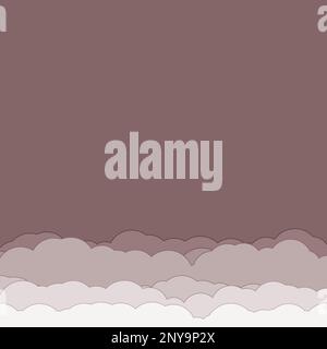 Illustrazione sfondo nuvole di colore cartoon Illustrazione Vettoriale