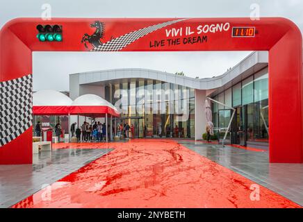 Museo Ferrari Maranello Sito ufficiale - logo, Maranello, Emilia Romagna, Italia, Europa Foto Stock