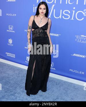 Inglewood, Stati Uniti. 01st Mar, 2023. Maggie Lindemann arriva al Billboard Women in Music Awards 2023 che si tiene presso lo YouTube Theater di Inglewood, California, mercoledì 1 marzo 2023 . (Foto di Juan Pablo Rico/Sipa USA) Credit: Sipa USA/Alamy Live News Foto Stock