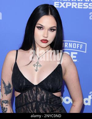 Inglewood, Stati Uniti. 01st Mar, 2023. Maggie Lindemann arriva al Billboard Women in Music Awards 2023 che si tiene presso lo YouTube Theater di Inglewood, California, mercoledì 1 marzo 2023 . (Foto di Juan Pablo Rico/Sipa USA) Credit: Sipa USA/Alamy Live News Foto Stock